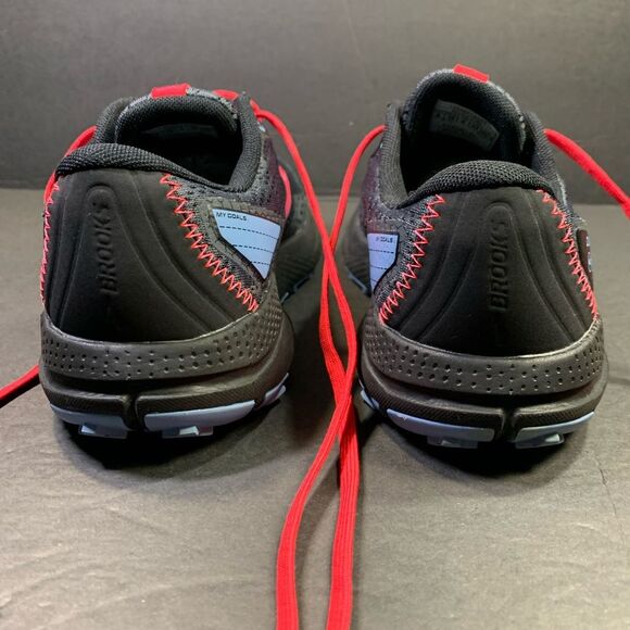Brooks Womens Divide 3 Gray Red Blue Trail Running Sneakers Shoe Size 8 - Picture 6 of 10